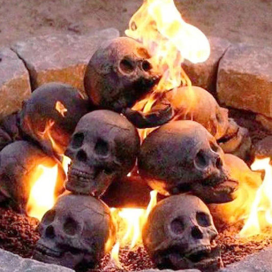 Halloween Skull Barbecue Fire Ornament