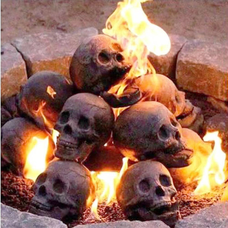 Halloween Skull Barbecue Fire Ornament