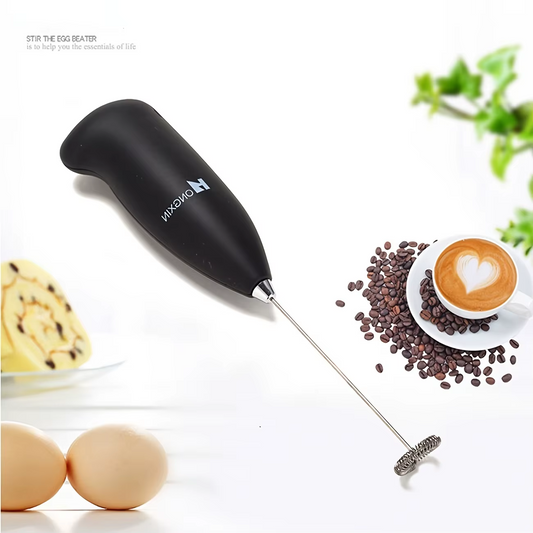 Electric Milk Frother Handheld Whisk – Portable Coffee Foam Maker for Lattes, Cappuccinos & Hot Chocolate