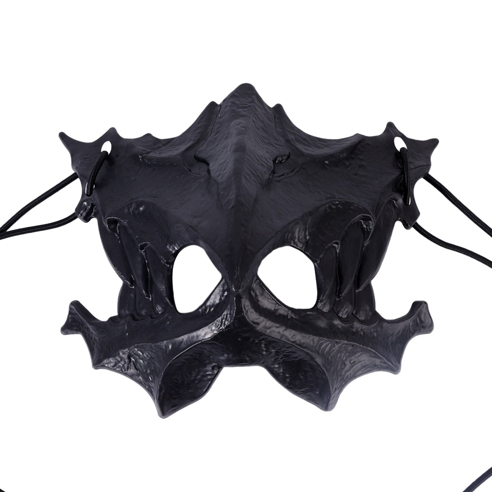 Party Skull Mask Long Teeth Demon Skeleton Half Face Mask Wolf Dragon Tiger Houjuu Nue Mask Cosplay Halloween Costume Props