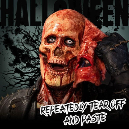 Scary Halloween Mask Tear-Off, Double-Layer, Removable 2-1