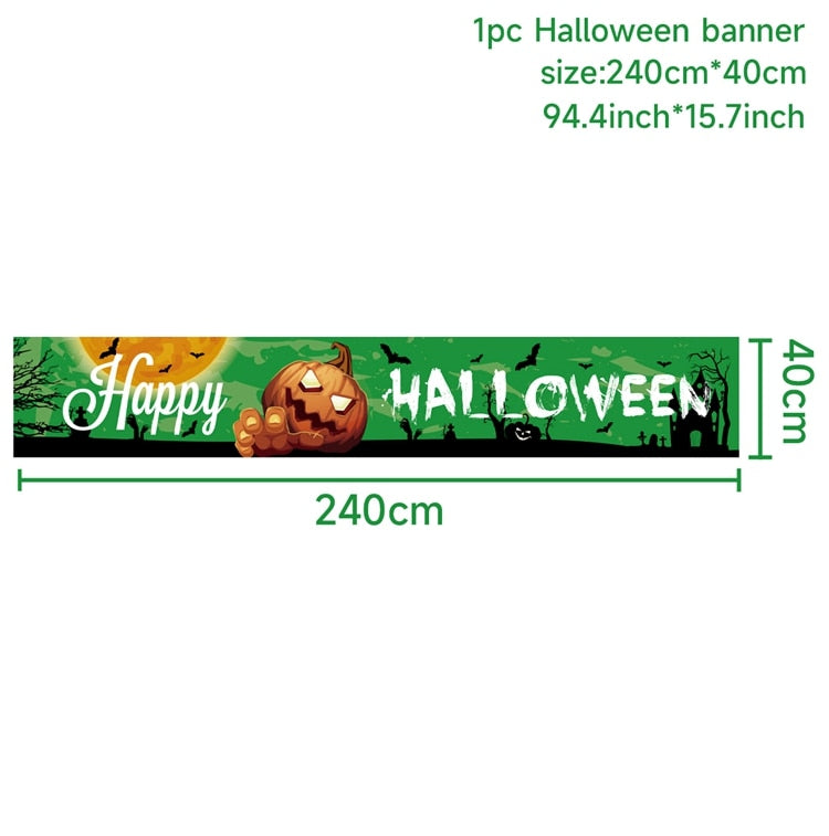 Latest Halloween Banner Backdrop Happy Halloween Decoration