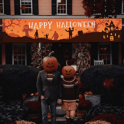 Latest Halloween Banner Backdrop Happy Halloween Decoration