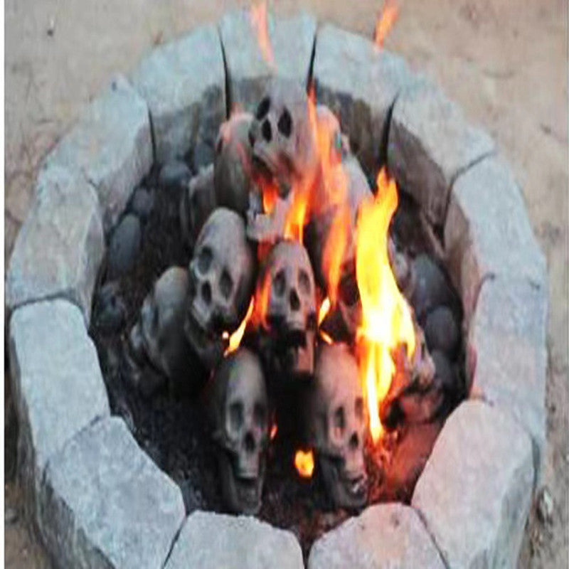 Halloween Skull Barbecue Fire Ornament