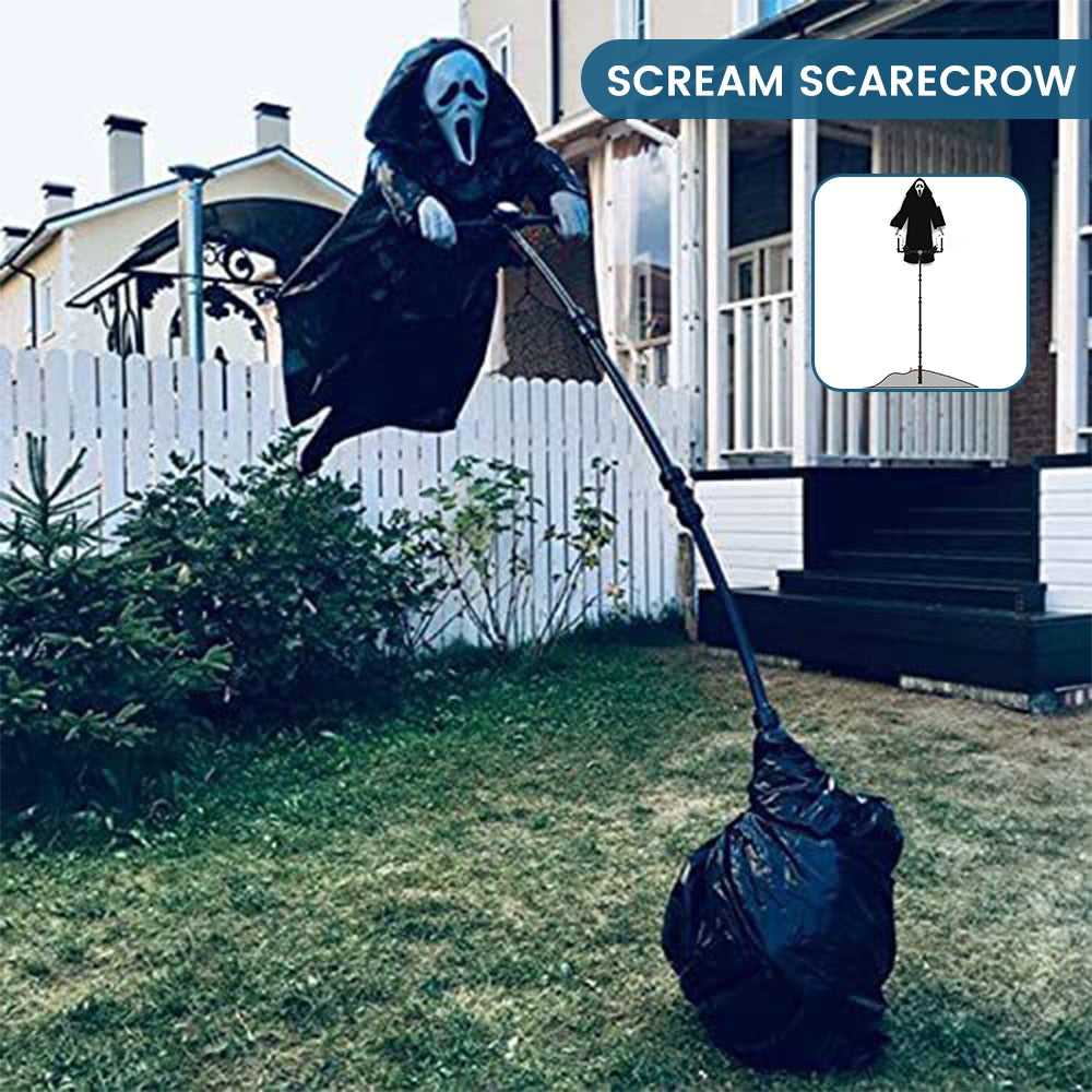 Garden Ghost face Scarecrow Halloween Decor