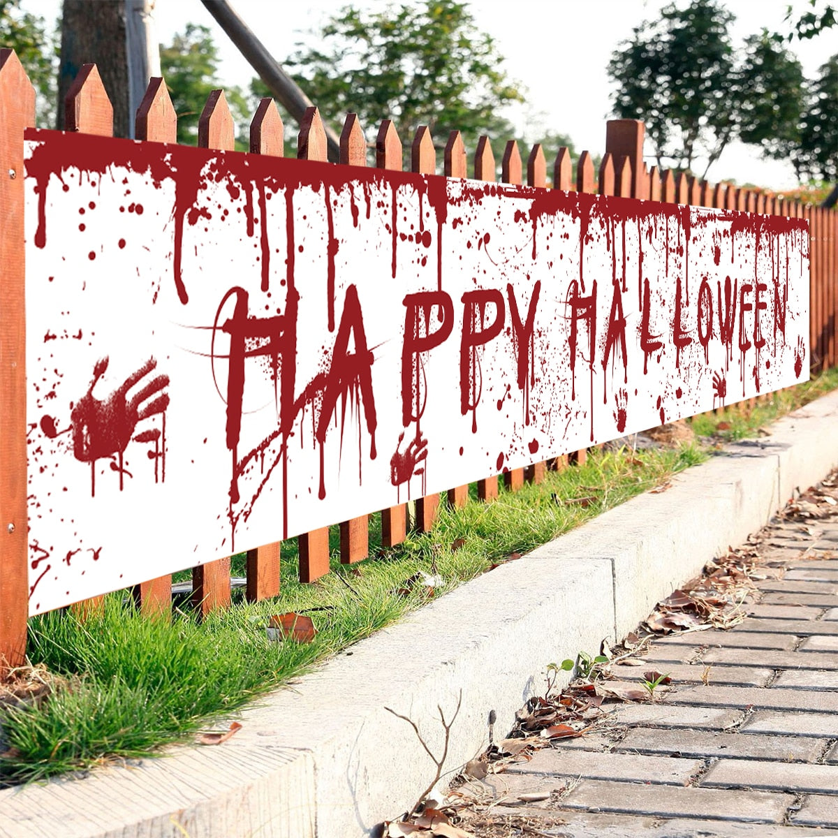 Latest Halloween Banner Backdrop Happy Halloween Decoration